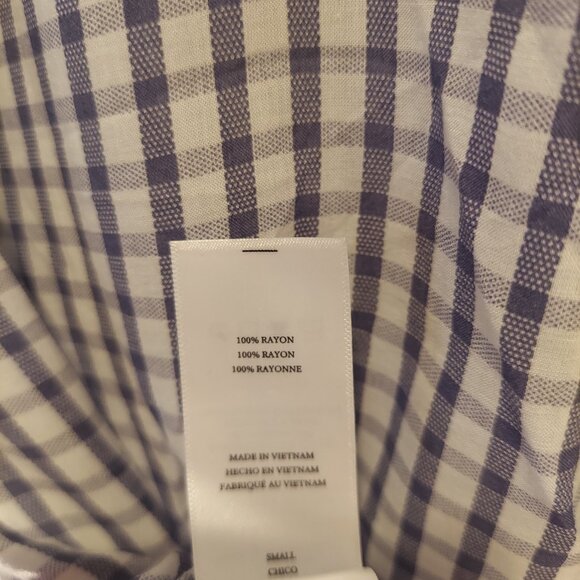 RAILS Blue & White Gingham Check Short Sleeve Button Down - Picture 10 of 10